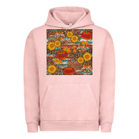 Pigment Salmon pumpkin plaid sunflower seamless min Urban Hoodie - AdoDesignShop