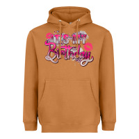 Meerkat pink its my birthday Heavyweight Hoodie - Zillion Design Studio