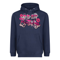 Navy pink its my birthday Heavyweight Hoodie - Zillion Design Studio