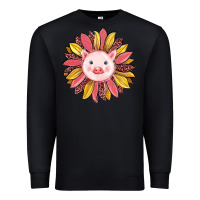 Black pig sunflower Premium Sweatshirt - RanaPortraitStore