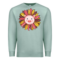 Seafoam pig sunflower Premium Sweatshirt - RanaPortraitStore