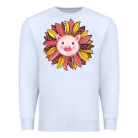 White pig sunflower Premium Sweatshirt - RanaPortraitStore