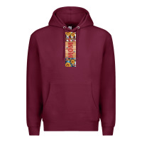 Burgundy usa flag and mom penwraps 1 Premium Hoodie - Artiststas