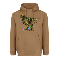 Toasted Coconut tree rex christmas Heavyweight Hoodie - Zillion Design Studio