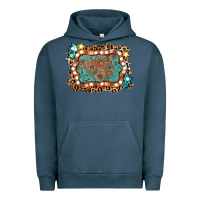 Pigment Midnight Navy light western frame Urban Hoodie - AdoDesignShop