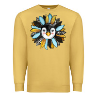 Antique Gold penguin sunflower Premium Sweatshirt - RanaPortraitStore