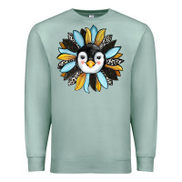 Seafoam penguin sunflower Premium Sweatshirt - RanaPortraitStore