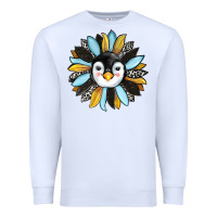 White penguin sunflower Premium Sweatshirt - RanaPortraitStore