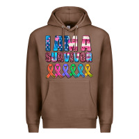 Chestnut i am a survivor with all cancer ribbons Premium Hoodie - AdoDesignShop