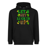 Black st patricks day lets get lucked up Heavyweight Hoodie - RanaPortraitStore