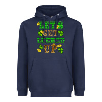 Navy st patricks day lets get lucked up Heavyweight Hoodie - RanaPortraitStore