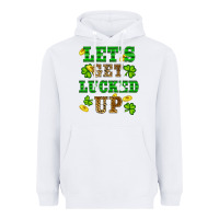White st patricks day lets get lucked up Heavyweight Hoodie - RanaPortraitStore