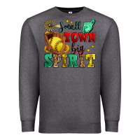 Charcoal Heather small town big spirit softball Premium Sweatshirt - Zillion Design Studio
