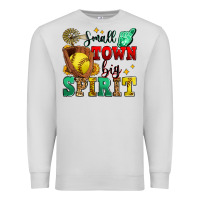 Dove Grey small town big spirit softball Premium Sweatshirt - Zillion Design Studio