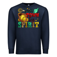 Navy small town big spirit softball Premium Sweatshirt - Zillion Design Studio