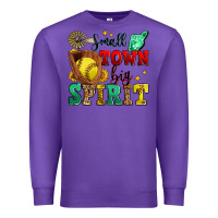 Purple small town big spirit softball Premium Sweatshirt - Zillion Design Studio