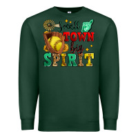 Sports Green small town big spirit softball Premium Sweatshirt - Zillion Design Studio