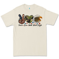 Bone peace love bald head eagle Premium Tee - LillyAllenDesigns