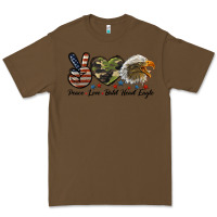 Cacao peace love bald head eagle Premium Tee - LillyAllenDesigns