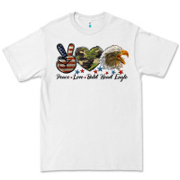 White peace love bald head eagle Premium Tee - LillyAllenDesigns