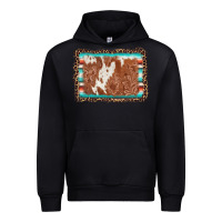 Black leopard serape cowhide  leather background Urban Hoodie - AdoDesignShop