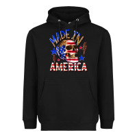 Black made in america Heavyweight Hoodie - texasbilliewilder