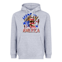 Heather Grey made in america Heavyweight Hoodie - texasbilliewilder
