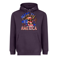 Plum made in america Heavyweight Hoodie - texasbilliewilder