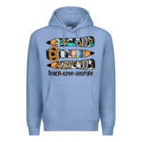 Colony Blue western pencils teach love inspire Premium Hoodie - JahusDesignShop