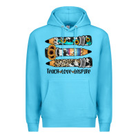 Ocean Blue western pencils teach love inspire Premium Hoodie - JahusDesignShop
