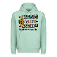 Seafoam western pencils teach love inspire Premium Hoodie - JahusDesignShop