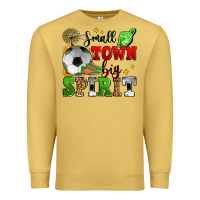 Antique Gold small town big spirit soccer Premium Sweatshirt - Zillion Design Studio