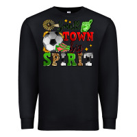 Black small town big spirit soccer Premium Sweatshirt - Zillion Design Studio