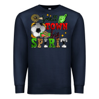 Navy small town big spirit soccer Premium Sweatshirt - Zillion Design Studio