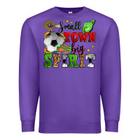 Purple small town big spirit soccer Premium Sweatshirt - Zillion Design Studio