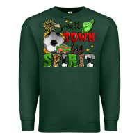 Sports Green small town big spirit soccer Premium Sweatshirt - Zillion Design Studio