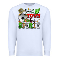 White small town big spirit soccer Premium Sweatshirt - Zillion Design Studio