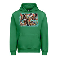 Emerald indian western background Urban Hoodie - AdoDesignShop