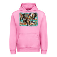 Fuchsia Pink indian western background Urban Hoodie - AdoDesignShop