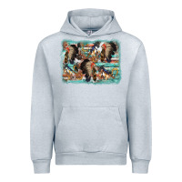 Heather Grey indian western background Urban Hoodie - AdoDesignShop