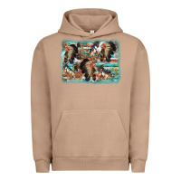 Pigment Burro indian western background Urban Hoodie - AdoDesignShop