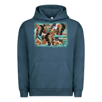 Pigment Midnight Navy indian western background Urban Hoodie - AdoDesignShop