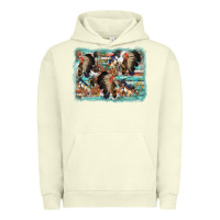 Pigment Pistachio indian western background Urban Hoodie - AdoDesignShop