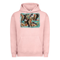 Pigment Salmon indian western background Urban Hoodie - AdoDesignShop