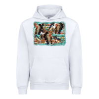 White indian western background Urban Hoodie - AdoDesignShop