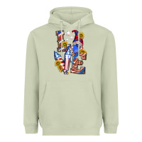 Matcha love 4th of july with gnome Heavyweight Hoodie - texasbilliewilder