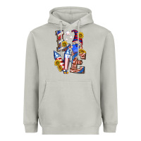 Moon Dust love 4th of july with gnome Heavyweight Hoodie - texasbilliewilder