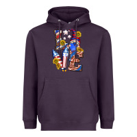 Love 4th Of July With Gnome Heavyweight Hoodie | Teevron