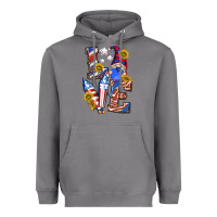 Storm love 4th of july with gnome Heavyweight Hoodie - texasbilliewilder