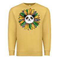 Antique Gold panda sunflower Premium Sweatshirt - RanaPortraitStore